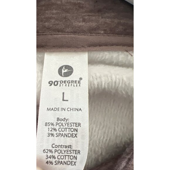 90 Degree By Reflex Heathered Maroon Pullover Sweatshirt - Picture 6 of 6
